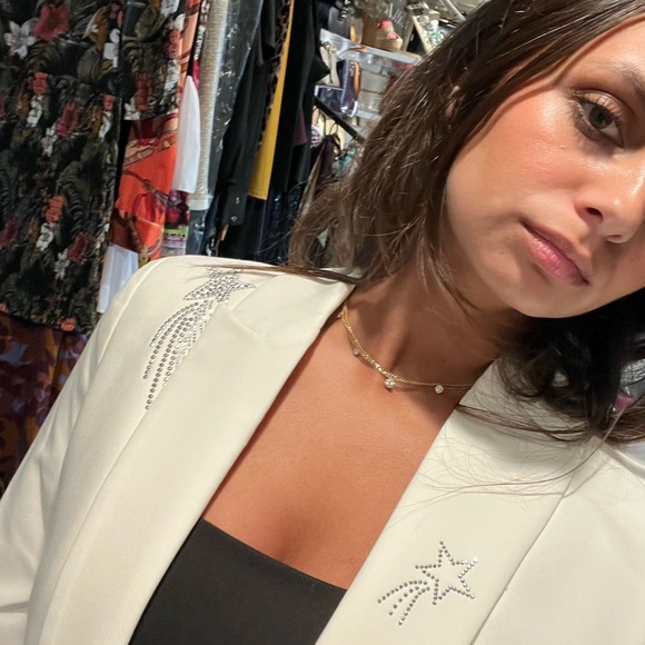 NWT Zadig & Voltaire White Blazer Viva Shooting Size 38 - Picture 2 of 9